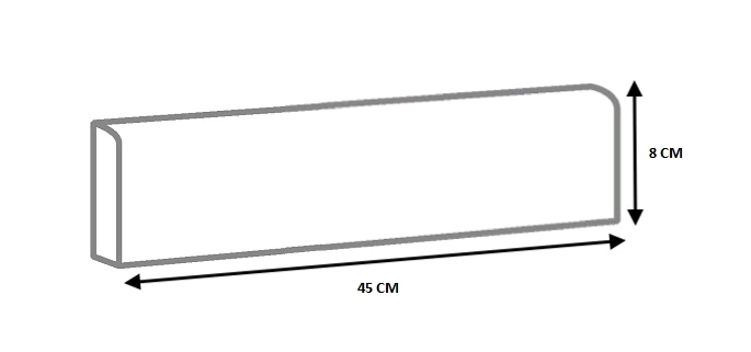 PLINTHE STN AMSTEL 8X45