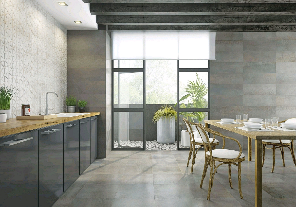 FAÏENCE SALONI INDUSTRIAL 40X120 ACERO