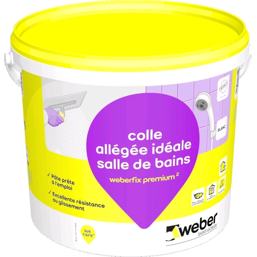 COLLE CARRELAGE WEBERFIX PREMIUM BLANC 17 KG