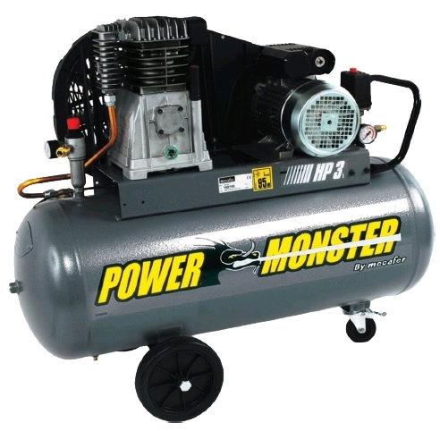 COMPRESSEUR 100L SEMI PRO POWER MOSTER 3 HP