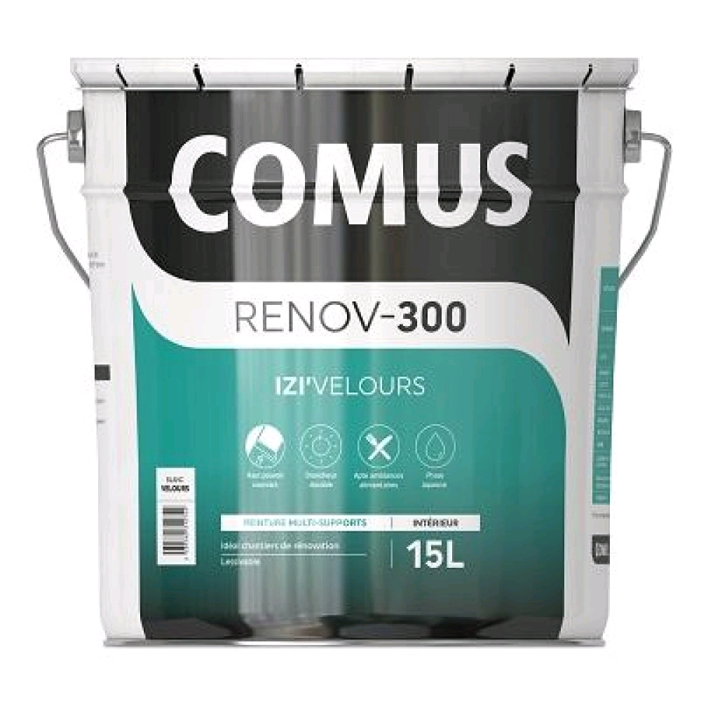 PEINTURE COMUS IZI'VELOURS R-300  BLANC 15L