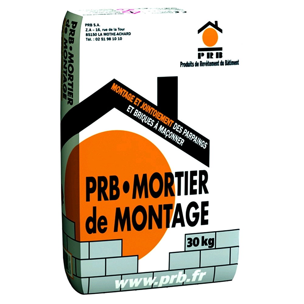 PRB Mortier de montage prêt à l'emploi - 30 Kg