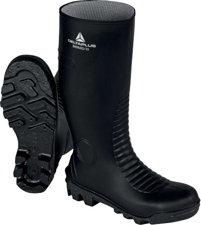 Botte de Sécurité en PVC Noir