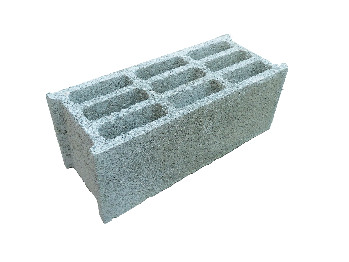 Bloc Beton (Parpaing) 500X200X200mm 9 Trous B80 Coupe Feu 4 Heures