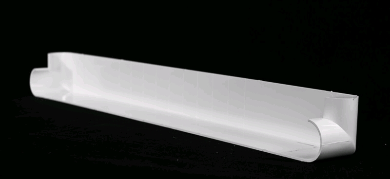 Angle Extérieur Double Hauteur 50cm pour BULLNOSE - Blanc