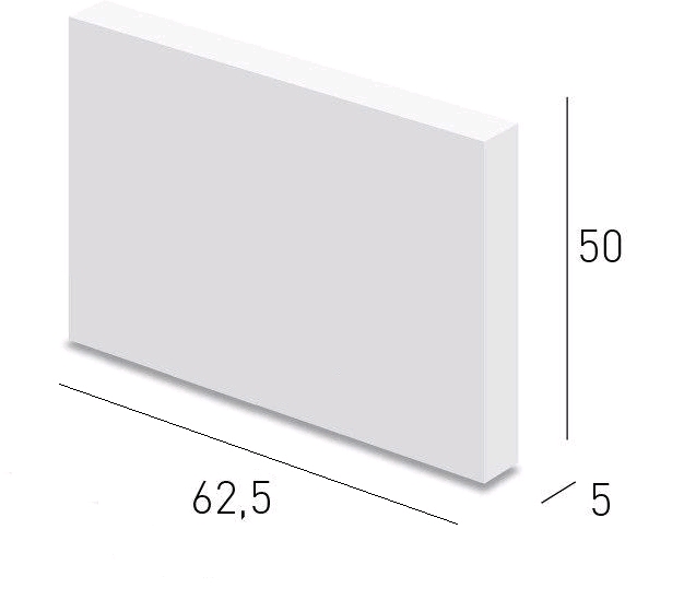 Carreau Beton Cellulaire 62.5X50 EP.5