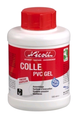 Colle PVC Gel NICOLL BSOP25 - POT 250Gr