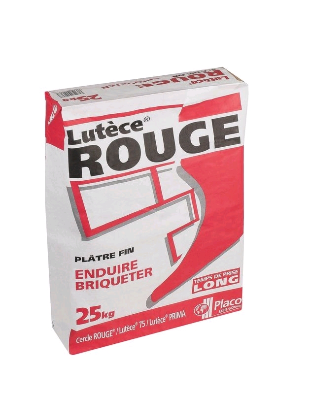 Plâtre manuel LUTECE® Rouge sac 25kg